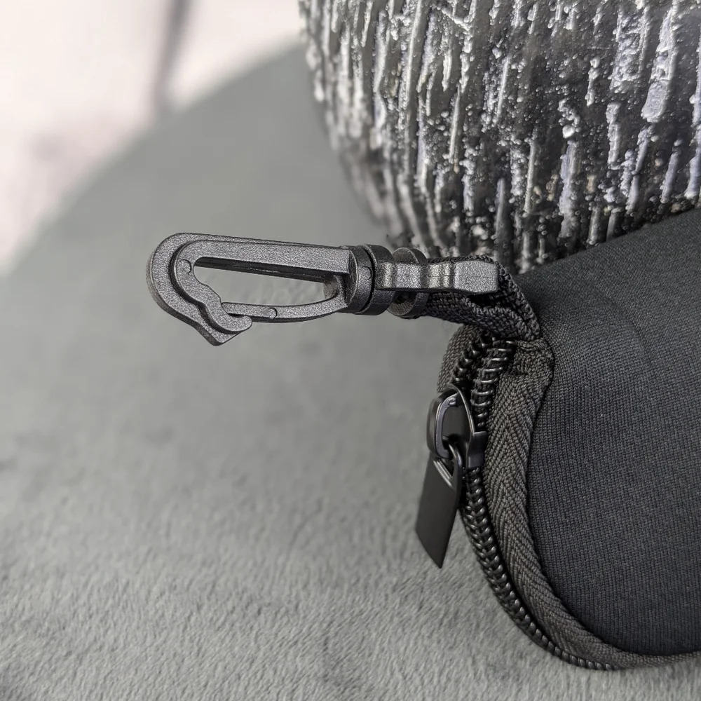 Black neoprene zippered glasses sunglasses case pouch - Picture 3 of 6